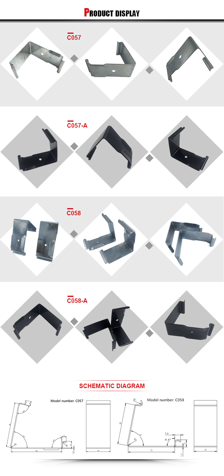 Spring Steel Reusable Shipping Metal Spring Retaining Crate Clips V Shape Clips Clamp For Wooden Box