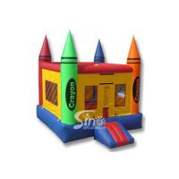 Buy cheap 13x13 rainbow kids crayon small bounce house with removable cover made of lead product