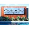 Buy cheap Decorative Outdoor Metal Wall Sculpture Stainless Steel Wall Mounted Screen Custom Size from wholesalers