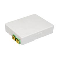 Buy cheap Small Desktop FTTH 2 Port ABS PC Fiber Optic Outlet Box product
