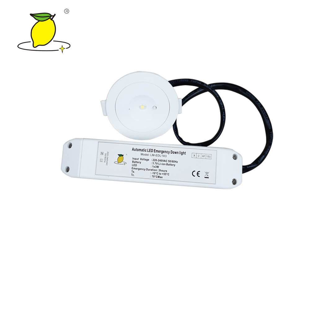 Rechargeable Round Recessed Led Emergency Downlight Conversion Kit 3Watt CE