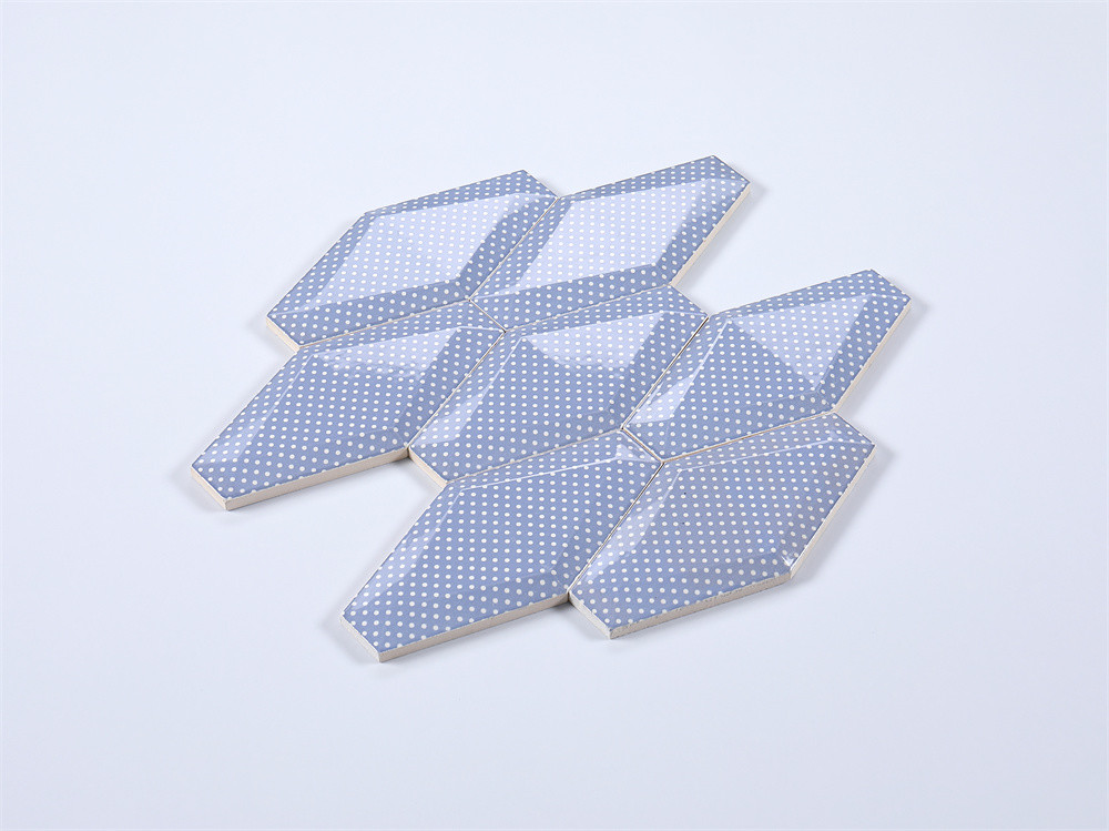 Colorful Bevelled Bread Wall Tiles 10x20cm AAA Grade Subway Tiles For Dining Room