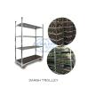 Buy cheap Flower Logistics Turnover Good Helper Standard Danish Container Plywood Material Flower Trolley from wholesalers