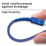 HXCOWO SC LC FC ST MTRJ APC/UPC Connectors Indoor Armored Fiber Optical Patch