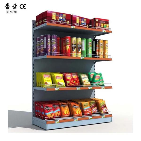 Buy cheap Factory customized color size display shelves store shelves racks for grocery store from wholesalers