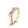 Buy cheap Gold Plated 316 Stainless Steel Ring Jewelry Men Stainless Steel Diamond Ring from wholesalers