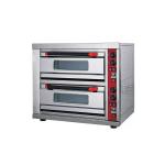 Digital 2 Deck Electric Pizza Oven Countertop Deck Oven 600*600*150mm