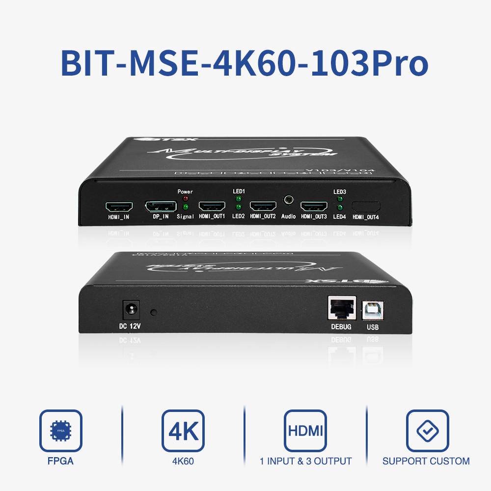 bitvisus1*3 2*3 high resolution video wall controller hdmi extender