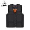 Buy cheap Winter China Oem Chest Bag Cargo Street Wear Warm Utility V-neck Waistcoat Knit Fitness Top Fishing Vest for Men from wholesalers