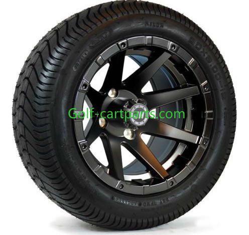 Buy cheap Custom 12 Inch Golf Cart Wheels Tires Ezgo Wheels And Tires Set Of 4 Shiney from wholesalers