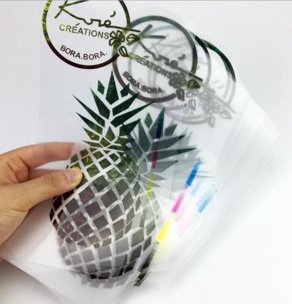 Buy cheap Custom Printing Tagless Heat Transfer Labels For Clothing , Heat Press Neck Labels from wholesalers