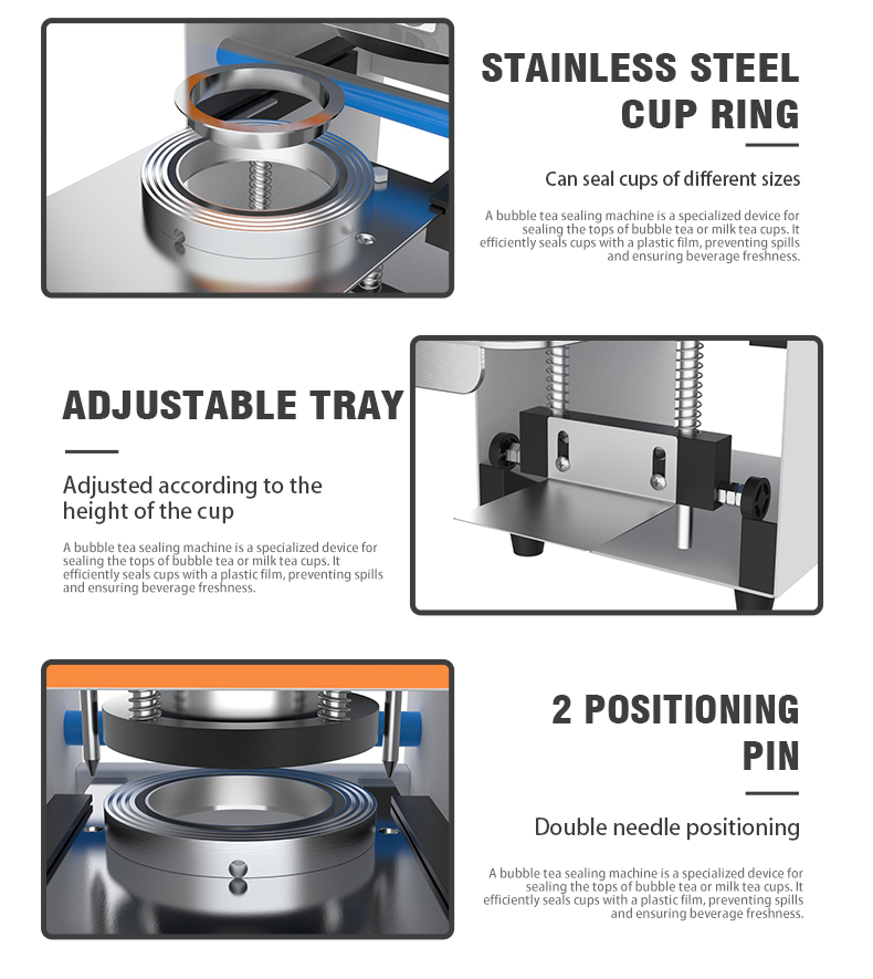 B2B Sealing Machine For Drinks Coffee Hot Drinks With 350w Power And 1 Cup Capacity