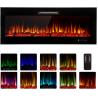 Buy cheap Household Decorative 3D Electric Fireplace with 9 Flame Colors and Metal Tempered Glass from wholesalers