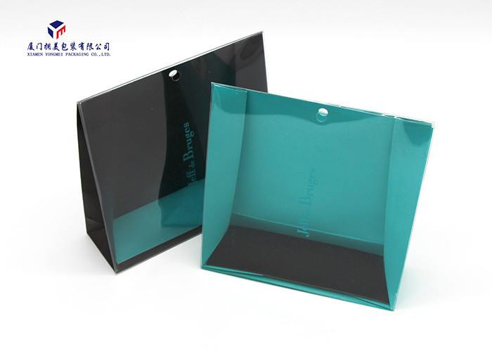 0.25 - 0.4mm Thickness Custom Plastic Box Packaging Paper Box With Clear Plastic Front