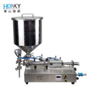 Buy cheap Desktop Semi Automatic Cream Lotion Paste Filling Machine With Hopper 40 Bottle product