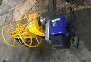 China 3 Ton Diesel Engine Wire Stringing Machine , Wire Take Up Winch With Wire Rope on sale