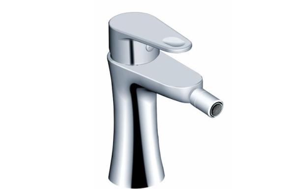Single hole Brass Bathroom Sink Faucets Deck Mounted , Solid Brass Body Toilet
