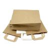 Buy cheap Flat Handles Reusable Kraft Paper Carry Bags Shopping Restaurant Takeaway Paper Bags from wholesalers