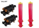 3 Stage Single Acting Telescopic Cylinder , Hydraulic Lift Cylinder For Dump