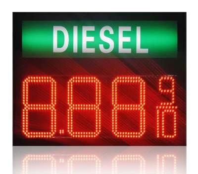 Quality Traffic LED Gas Price Signs 42''4 Digits 88.88 Remote Control / Button Operation for sale