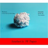 Buy cheap 120um opaque white PP synthetic paper product