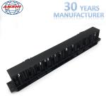 Networking Rack Mount Horizontal Cable Management 1u 19 Inch With 12 Ports