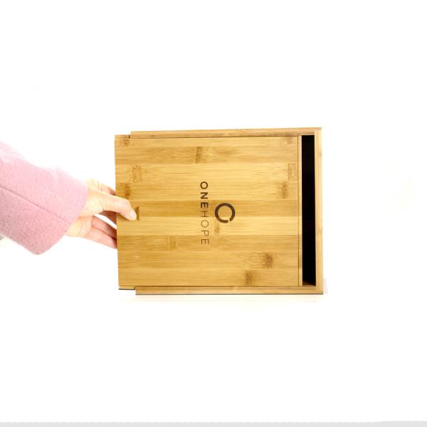 Buy cheap Wooden Bamboo Stash Box With Mirror Customized Jewellery Organiser Box from wholesalers