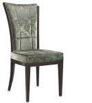 YALEESON Stackable Light Coffee Upholstery Dining Chair for Restaurant