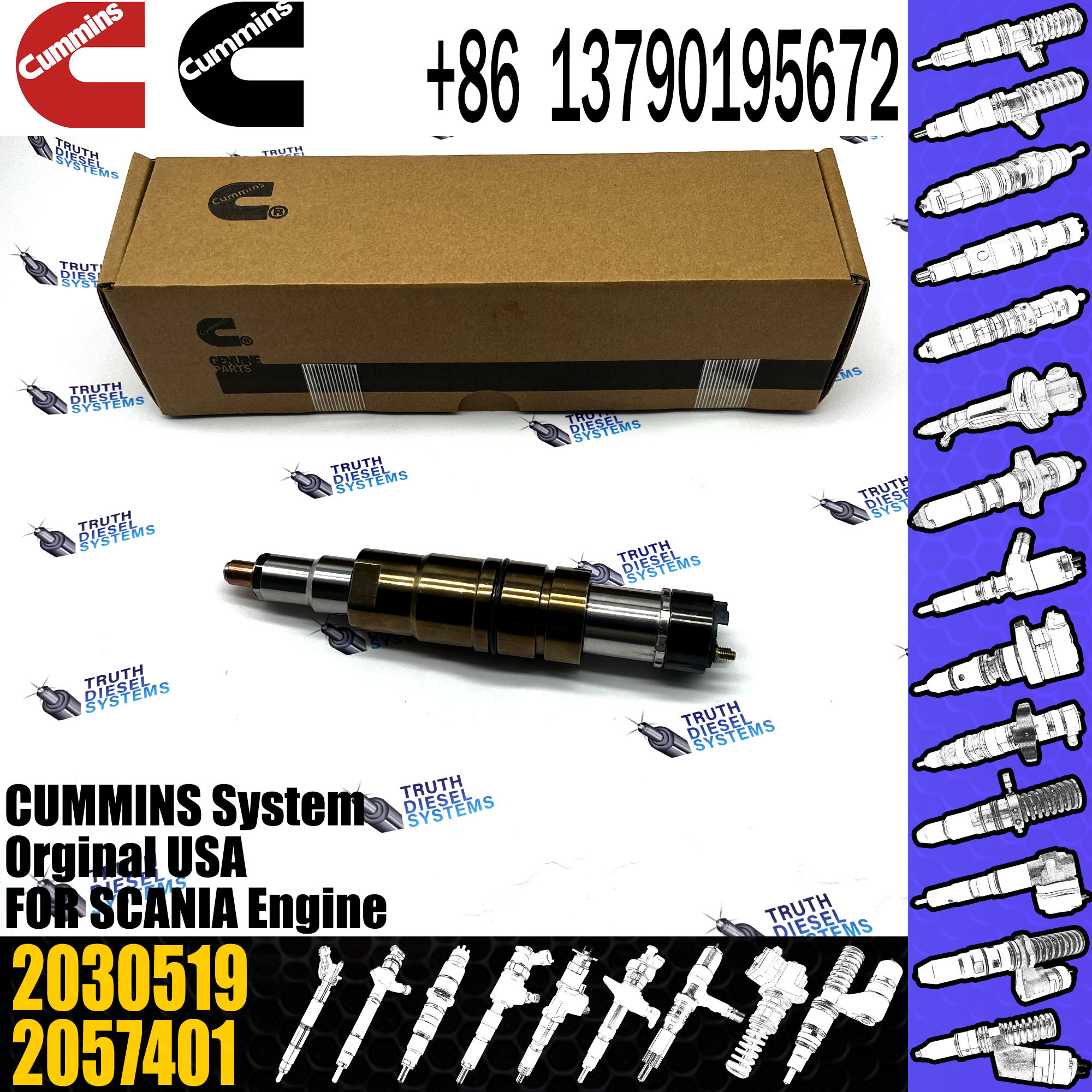 Diesel Fuel Injectors 2872544 2031835 2030519 4905880 For Cummins SCANIA