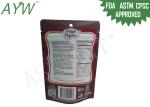 Plastic Food Stand Up k Bags Moisture Resistant , PET Biodegradable Food