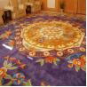 Buy cheap 3D Embossed Handmade Woollen Carpet , Large Shag Area Rugs Dark Blue Color from wholesalers