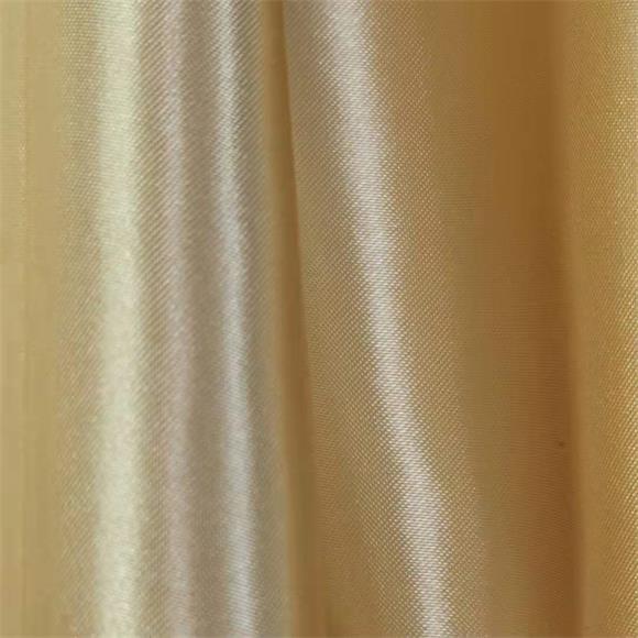Buy cheap 50dx75d Gold Chiffon Fabric 87gsm Poly Satin For Blouses And Dresses from wholesalers