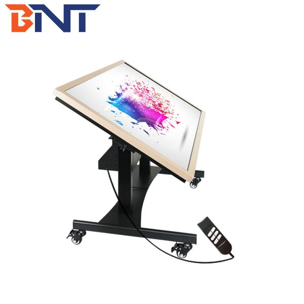 Buy cheap 100kg Loading TV Mobile Cart With Motorized Height Adjustment 90 Degree Tilt from wholesalers