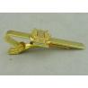 Buy cheap Promotional Gold Mens Tie Bar Cufflink Brass Tack By Die Stamped from wholesalers