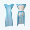 Buy cheap Elastic Blue Disposable Waterproof Isolation Surgical Gown Cuff Stitched from wholesalers