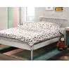 Buy cheap Bedroom Single Metal Bed Frame , Dormitory Cold Rolled Steel Frame Easy Assembly from wholesalers