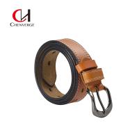 Buy cheap Zinc Alloy Bright Black Genuine Leather Belt Buckle Orange Neutral Denim Or product