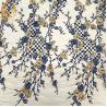 Buy cheap Sequin Handmade 3D Embroidery Lace Fabric For Wedding Dress from wholesalers