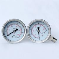 Buy cheap 2.5" 100 psi Oil Manometer 316 SS Tube/Socket All Stainless Steel Pressure Gauge product