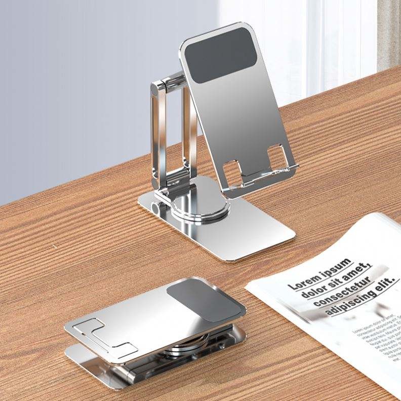 360 Degree Rotation Mobile Phone Holder Alloy Foldable For Desk