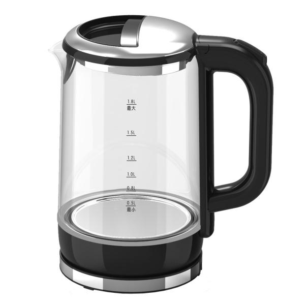 Buy cheap 360 Degree Rotation Small Glass Electric Kettle With Hand Opening PP Lid from wholesalers
