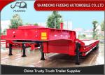 Heavy duty trailer low bed semi trailer 2 / 3 / 4 axles 40 / 80 / 100 tons