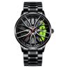 Buy cheap Car Wheel Hub Leather Strap Wrist Watch For Men 3ATM 22cm from wholesalers