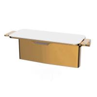Buy cheap LED Indicator Light Brass Storage Shelving Basin Faucet Bathroom Faucet Saves product