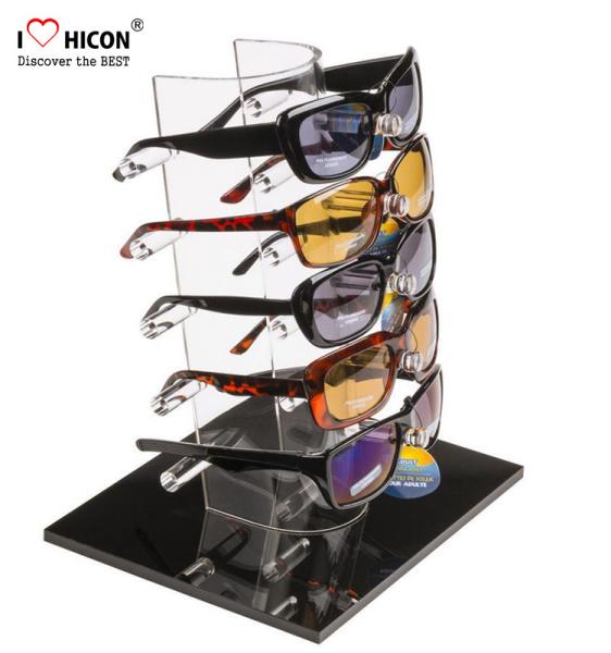 Buy cheap Tabletop Acrylic Eyewear Display Rack For Brand Shop 5 Pairs Sunglasses Promotion from wholesalers