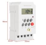 KG316T-II 220V 25A Din Rail LCD Digital Programmable Electronic Timer Switch