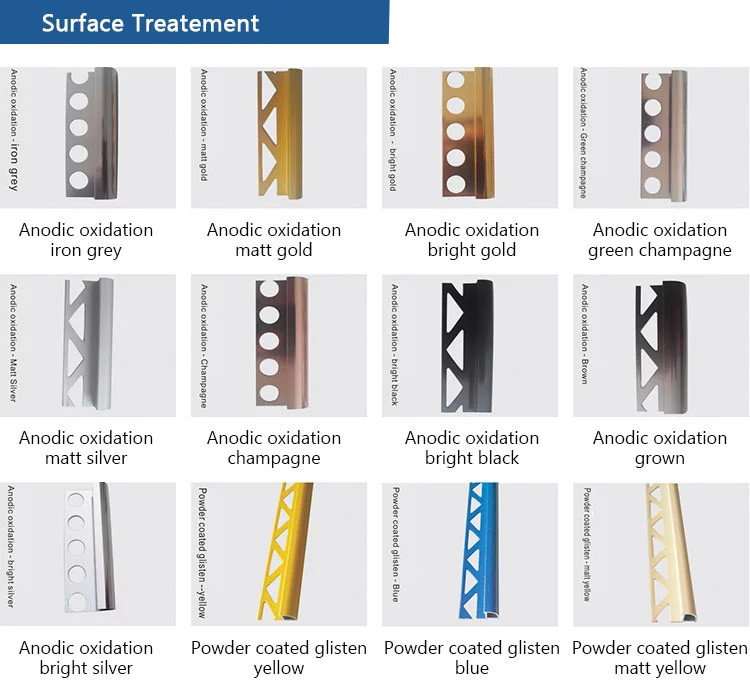 Anodized Open Decorative Aluminum Trim For Wall Corner PVDF Finish