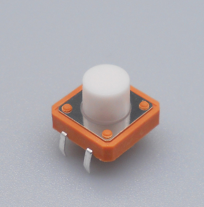 Industrial Equipment Miniature Tactile Switch Copper Terminal With Metal Cover
