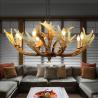 Buy cheap Real deer antler chandelier horn ceiling lamps light fixtures (WH-AC-07) from wholesalers