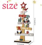 christmas decorations Table Christmas Wooden Table Sign Xmas Tabletop Gnome tree